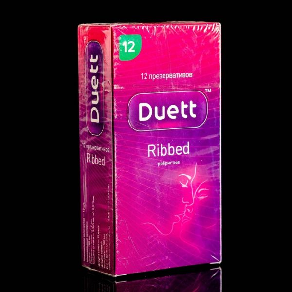 Презервативы DUETT ribbed 12 шт