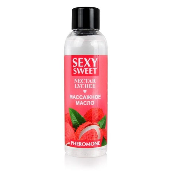 Масло массажное Sexy Sweet NECTAR LYCHEE, с феромонами, 75 мл